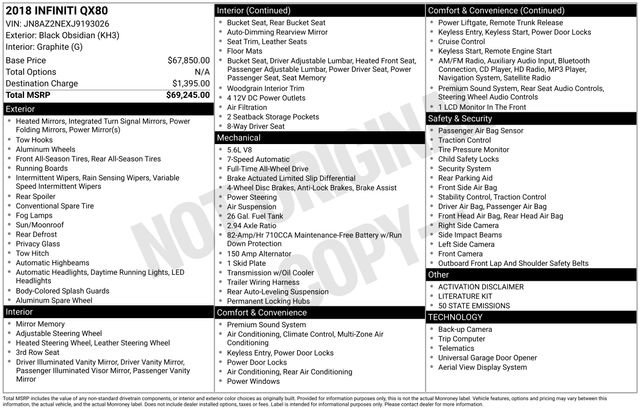 Used 2018 INFINITI QX80 4WD image 52