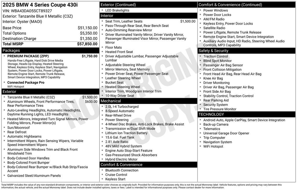 Used 2025 BMW 430i Coupe w/ Premium Package RWD image 7