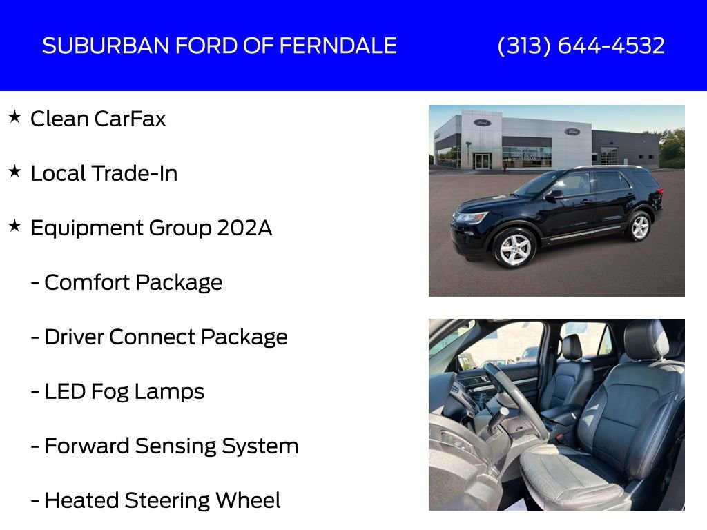 Used 2018 Ford Explorer XLT w/ Equipment Group 202A FWD image 4