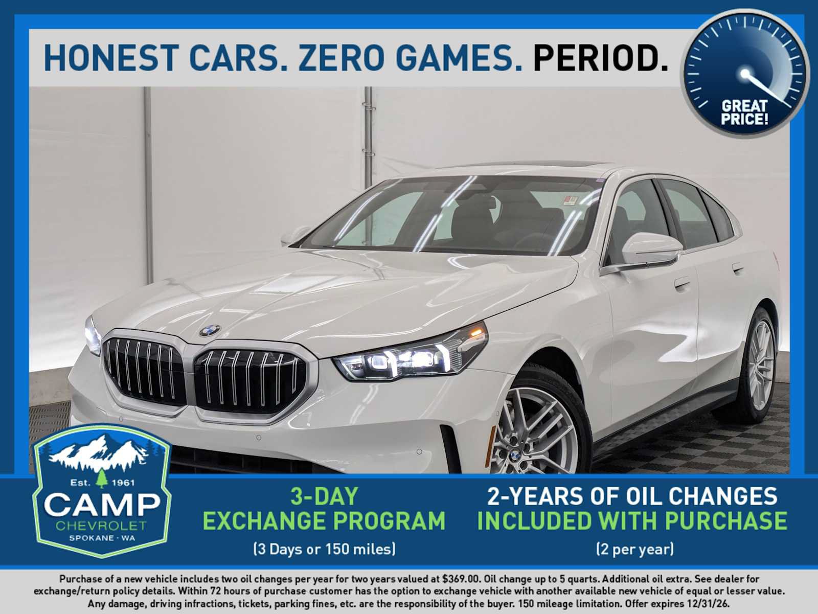 Used 2025 BMW 530i xDrive w/ Premium Package AWD/4WD image 1