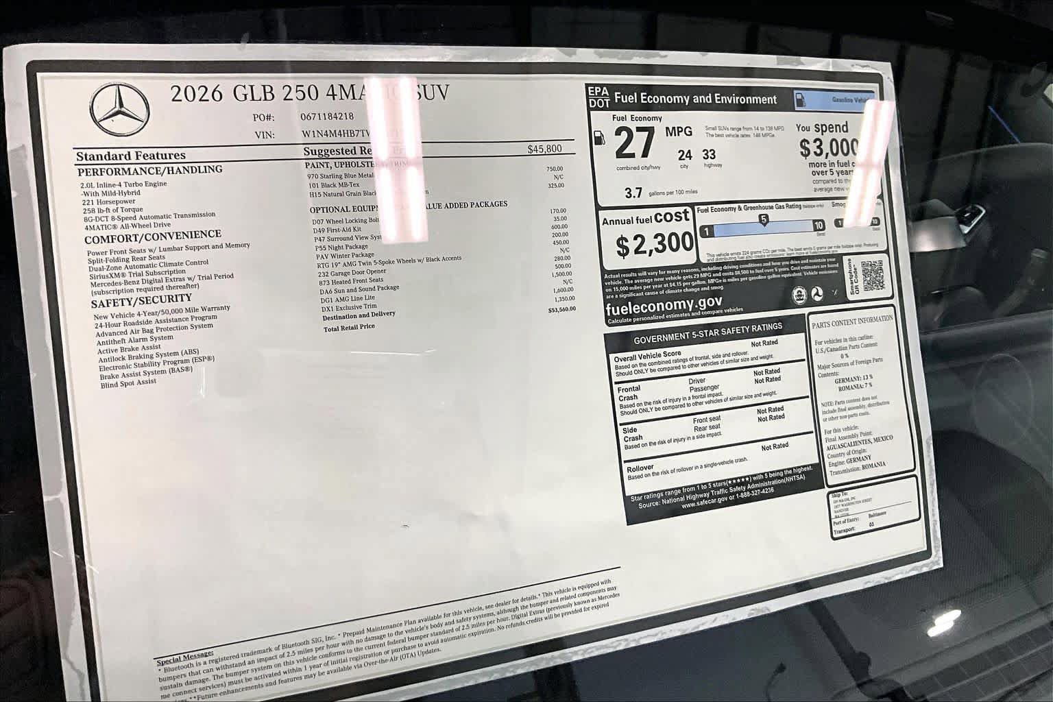 New 2026 Mercedes-Benz GLB 250 4MATIC image 19