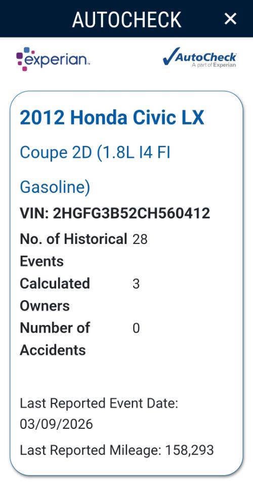 Used 2012 Honda Civic LX image 17