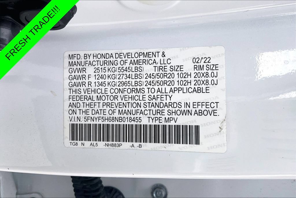 Used 2022 Honda Pilot Touring image 18