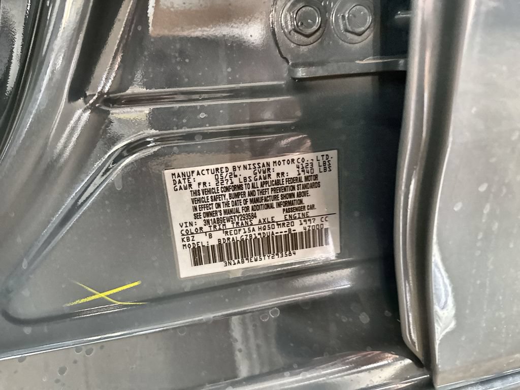 New 2026 Nissan Sentra SL w/ Floor Mat Package FWD image 27