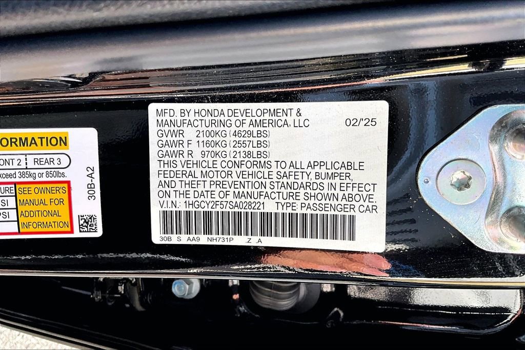 Certified 2025 Honda Accord Sport image 14