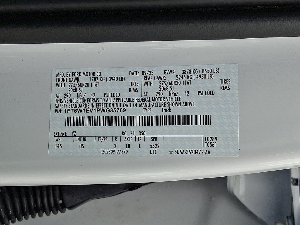 Used 2023 Ford F150 Lightning XLT w/ Equipment Group 312A High AWD/4WD image 27