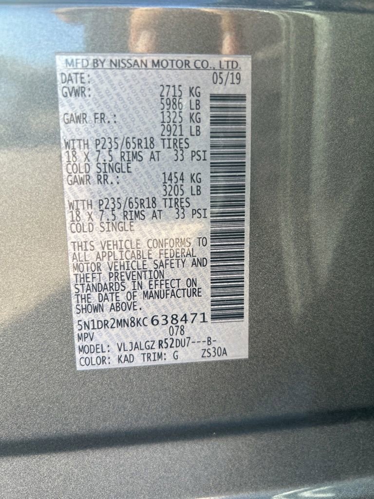 Used 2019 Nissan Pathfinder SL w/ Cargo Package image 49