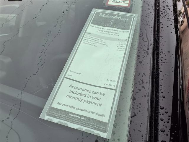 New 2026 Lincoln Aviator Reserve w/ Jet Appearance Package RWD image 5