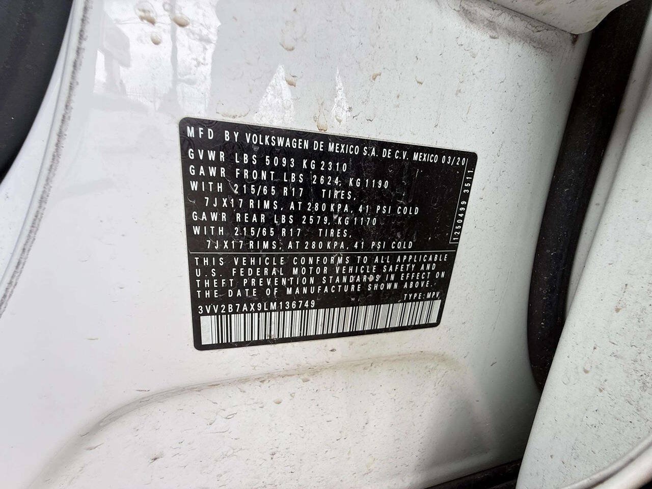 Used 2020 Volkswagen Tiguan SE w/ Panoramic Sunroof Package AWD/4WD image 22