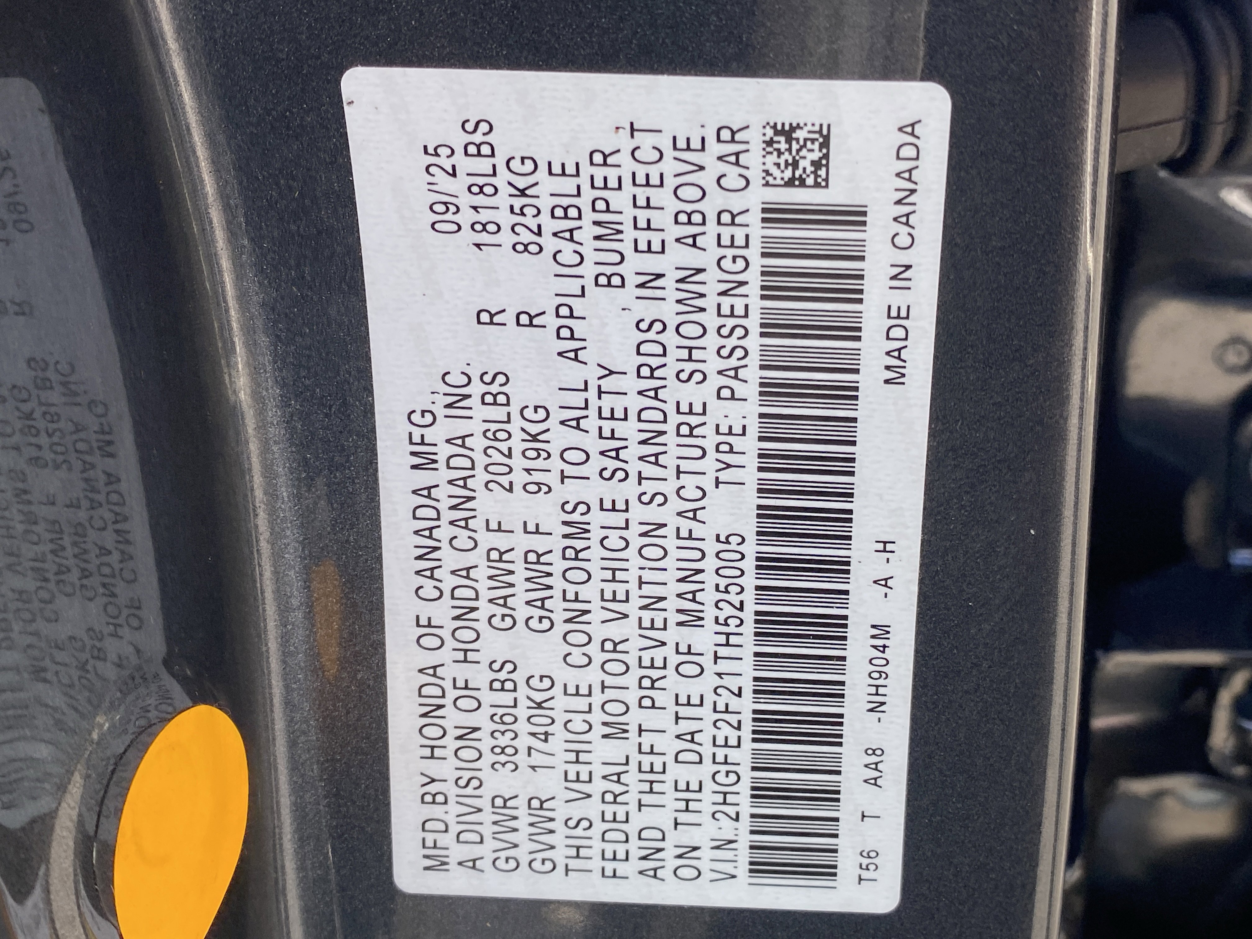 Certified 2026 Honda Civic LX image 29