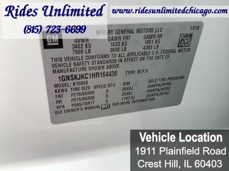 Used 2017 Chevrolet Suburban Premier AWD/4WD image 26