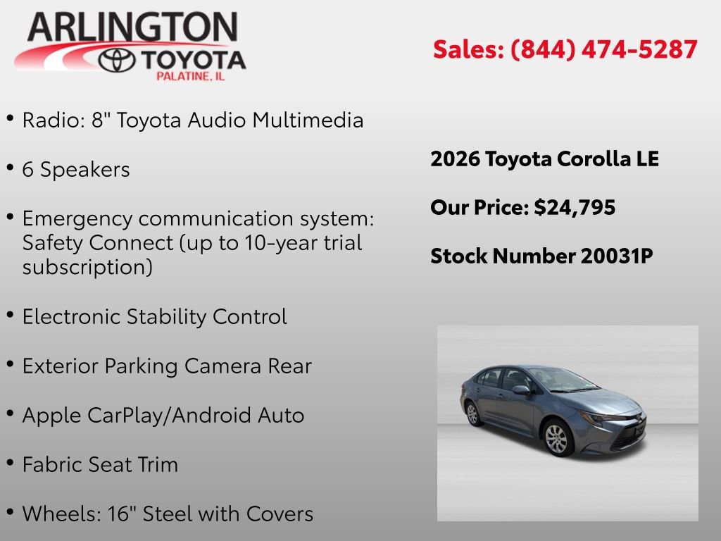 Used 2026 Toyota Corolla LE FWD image 4