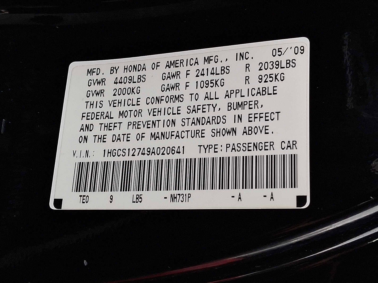 Used 2009 Honda Accord EX image 26