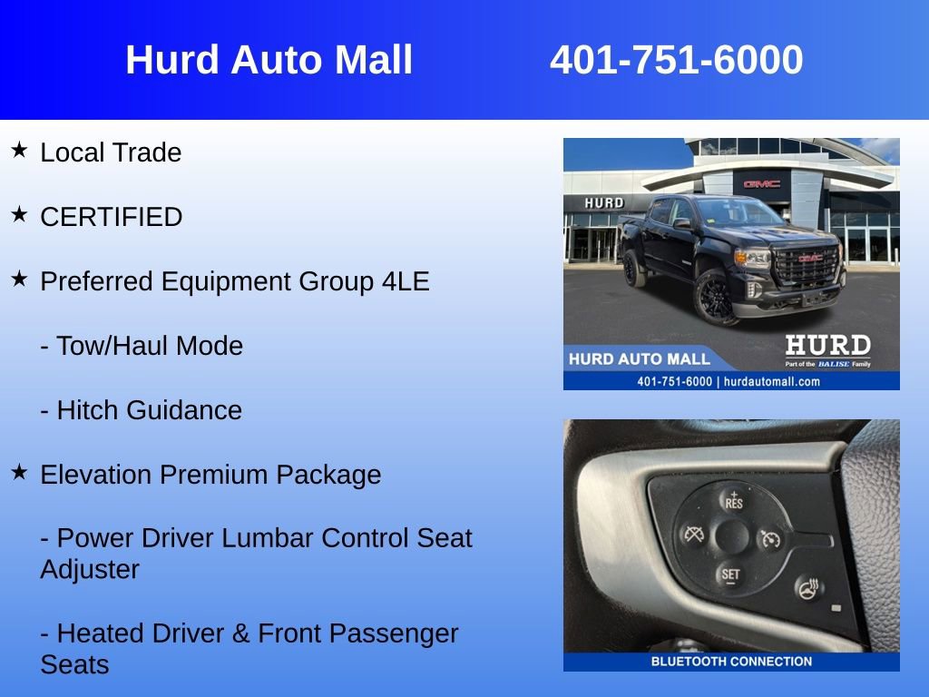 Certified 2022 GMC Canyon Elevation w/ Elevation Premium Package image 6