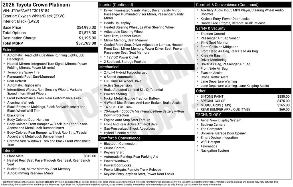 Used 2026 Toyota Crown Platinum image 11