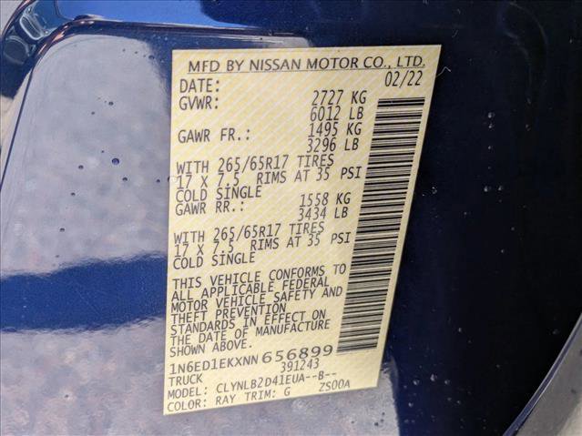 Used 2022 Nissan Frontier SV image 24