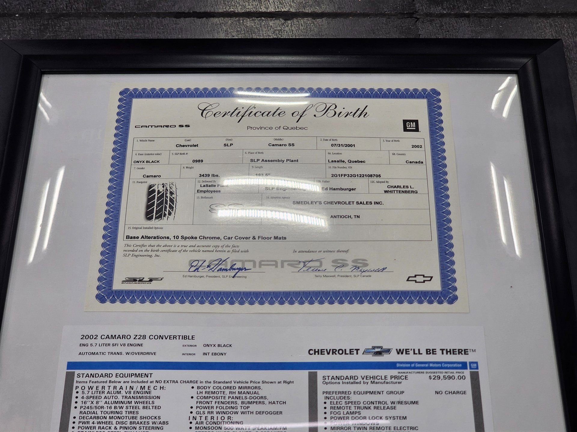 Used 2002 Chevrolet Camaro Z28 w/ SS Performance/Appearance Pkg image 19