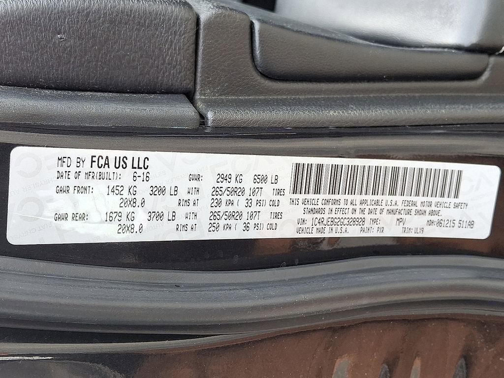 Used 2016 Jeep Grand Cherokee Limited image 20