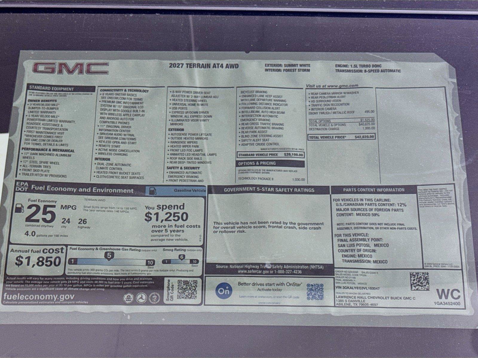 New 2027 GMC Terrain AT4 w/ Technology Package II AWD/4WD image 20