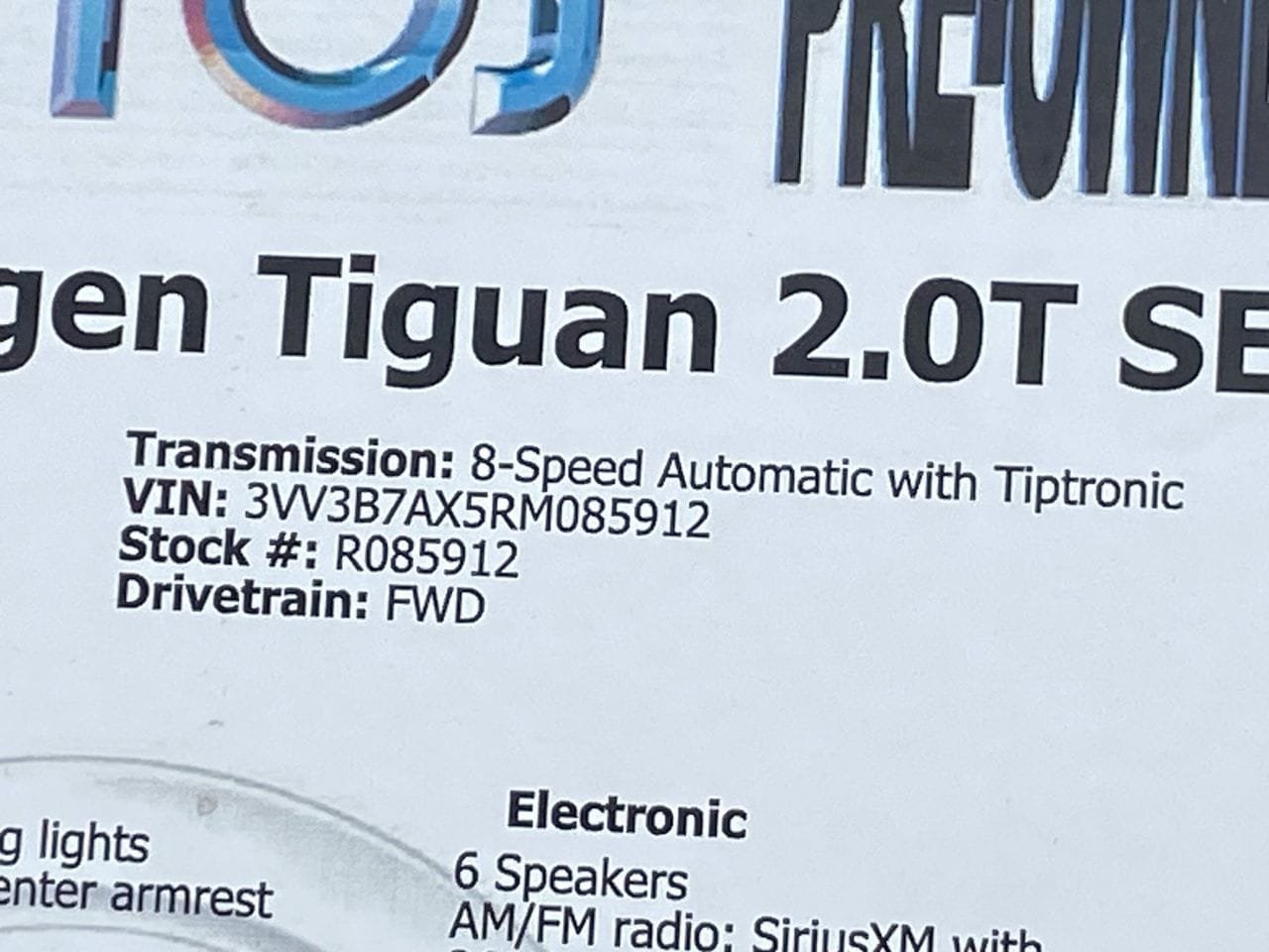 Used 2024 Volkswagen Tiguan SE FWD image 36