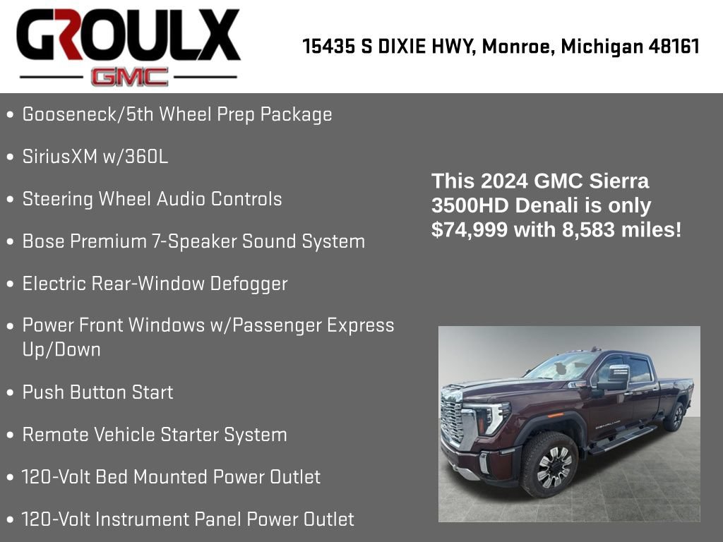 Used 2024 GMC Sierra 3500 Denali w/ Technology Package AWD/4WD image 29