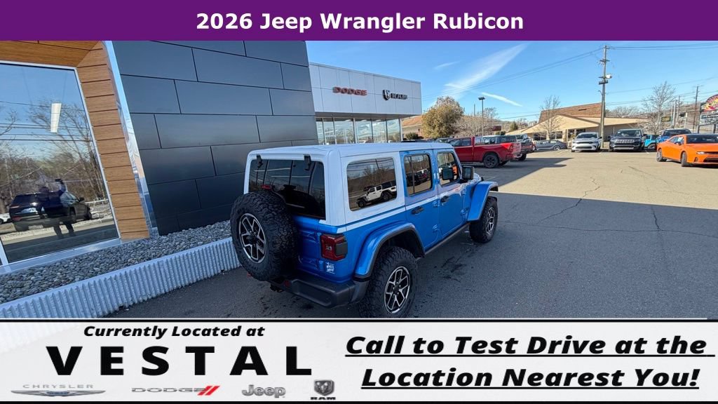 New 2026 Jeep Wrangler Unlimited Rubicon w/ Whitecap Package AWD/4WD image 12