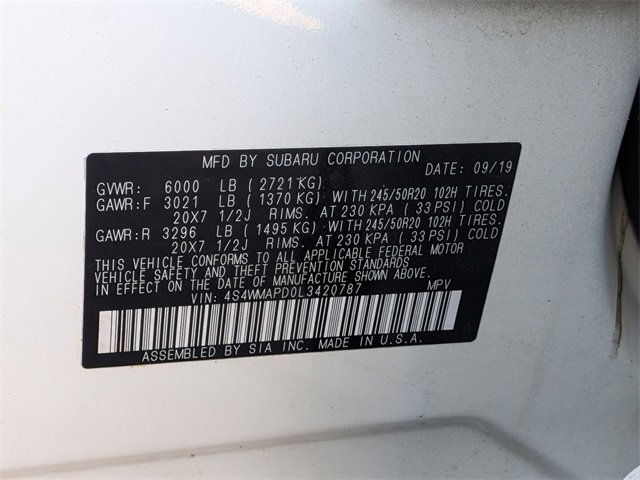 Used 2020 Subaru Ascent Limited w/ Technology Package image 33