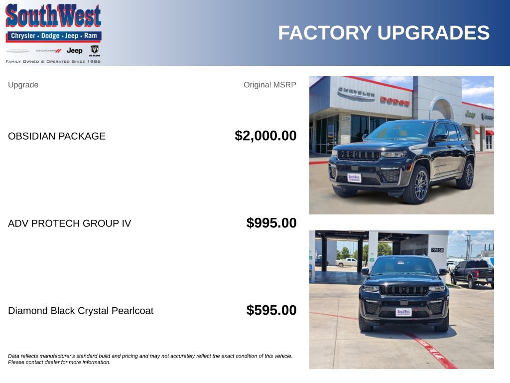 New 2026 Jeep Grand Cherokee Summit w/ Obsidian Package AWD/4WD image 11