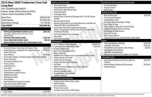 Used 2016 RAM 2500 Tradesman w/ Popular Equipment Group image 15