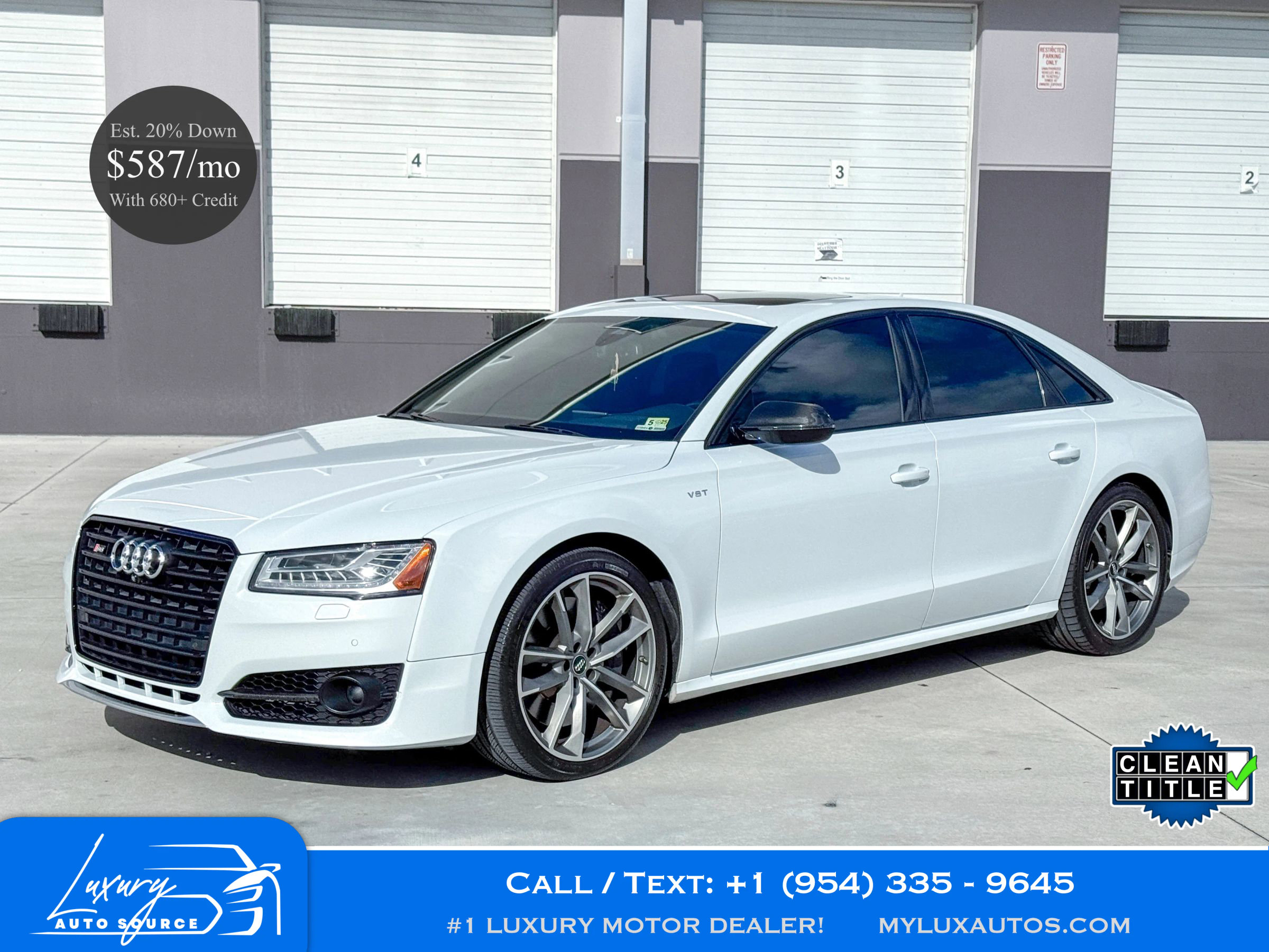 Used 2017 Audi S8 Plus w/ Black Optic Exterior Package image 1