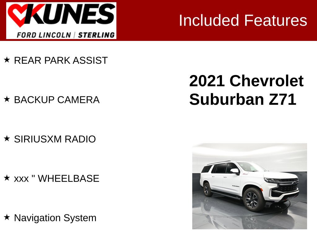 Used 2021 Chevrolet Suburban Z71 w/ Z71 Signature Package AWD/4WD image 3