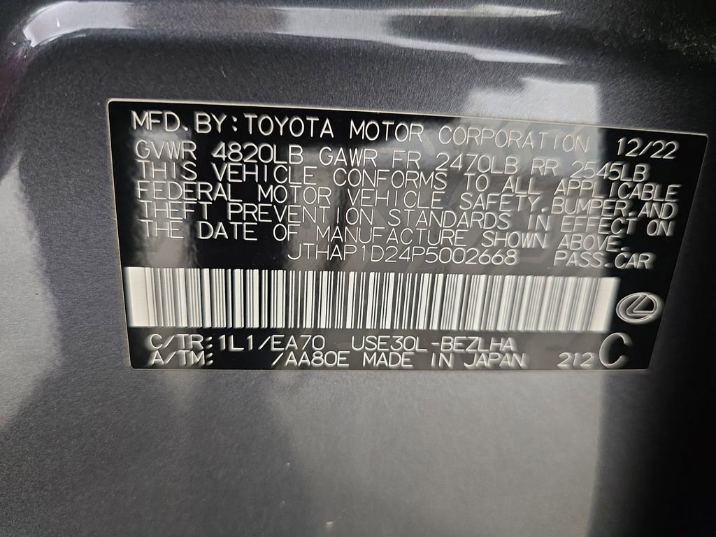Used 2023 Lexus IS 500 w/ Accessory Package 2 image 33