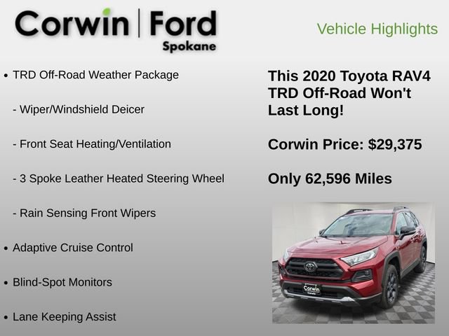 Used 2020 Toyota RAV4 TRD Off-Road w/ TRD Off-Road Weather Package AWD/4WD image 6