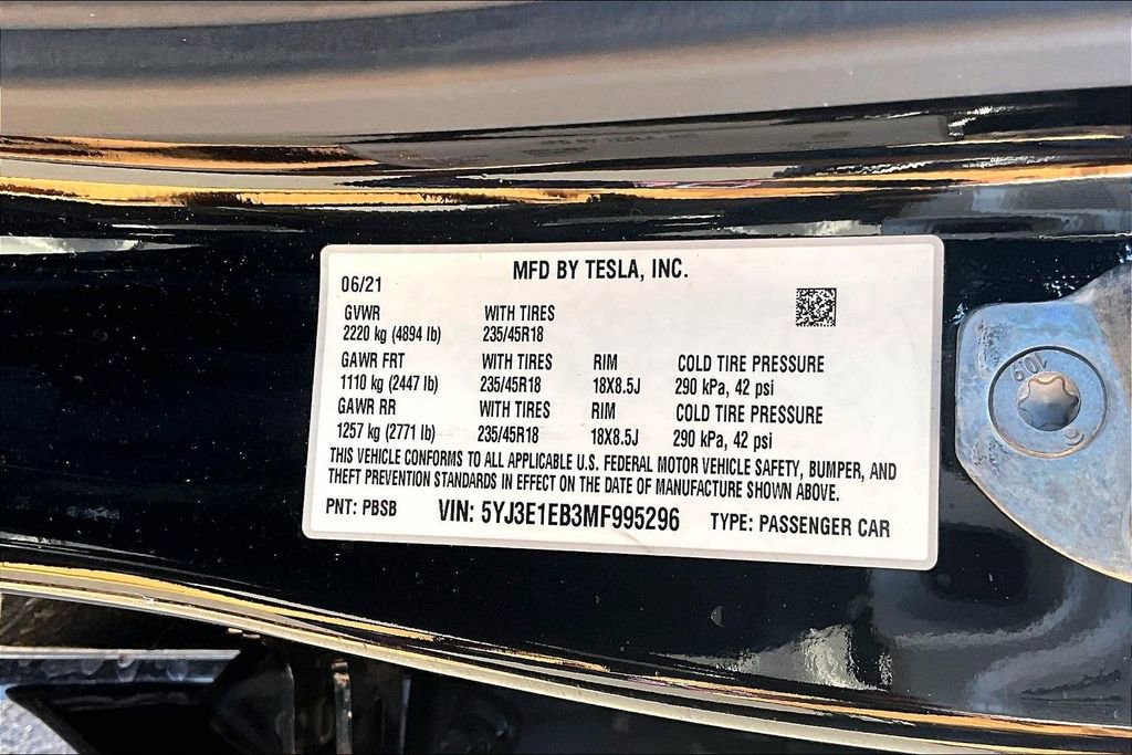 Used 2021 Tesla Model 3 Long Range AWD/4WD image 30