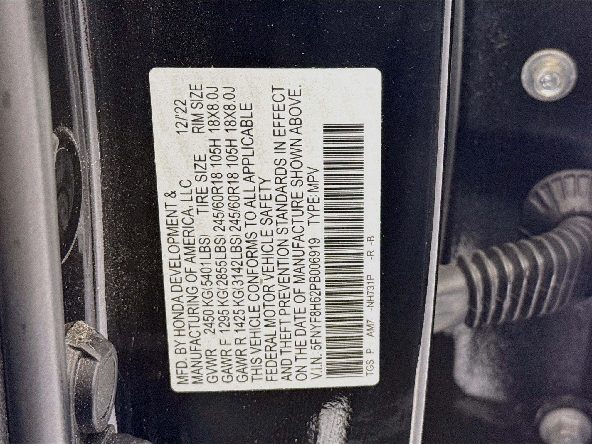 Certified 2023 Honda Passport TrailSport image 33
