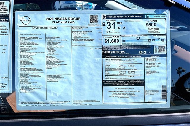 New 2026 Nissan Rogue Platinum image 14