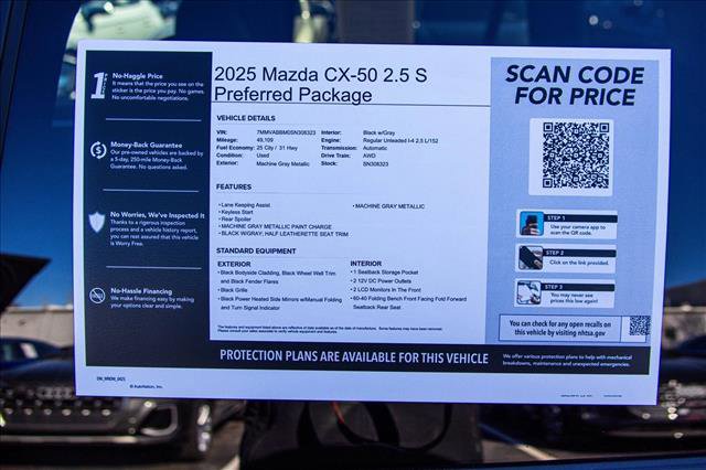 Used 2025 MAZDA CX-50 AWD 2.5 S w/ Preferred Package image 27