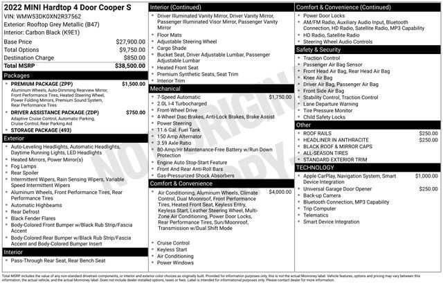 Used 2022 MINI Cooper S w/ Premium Package image 30