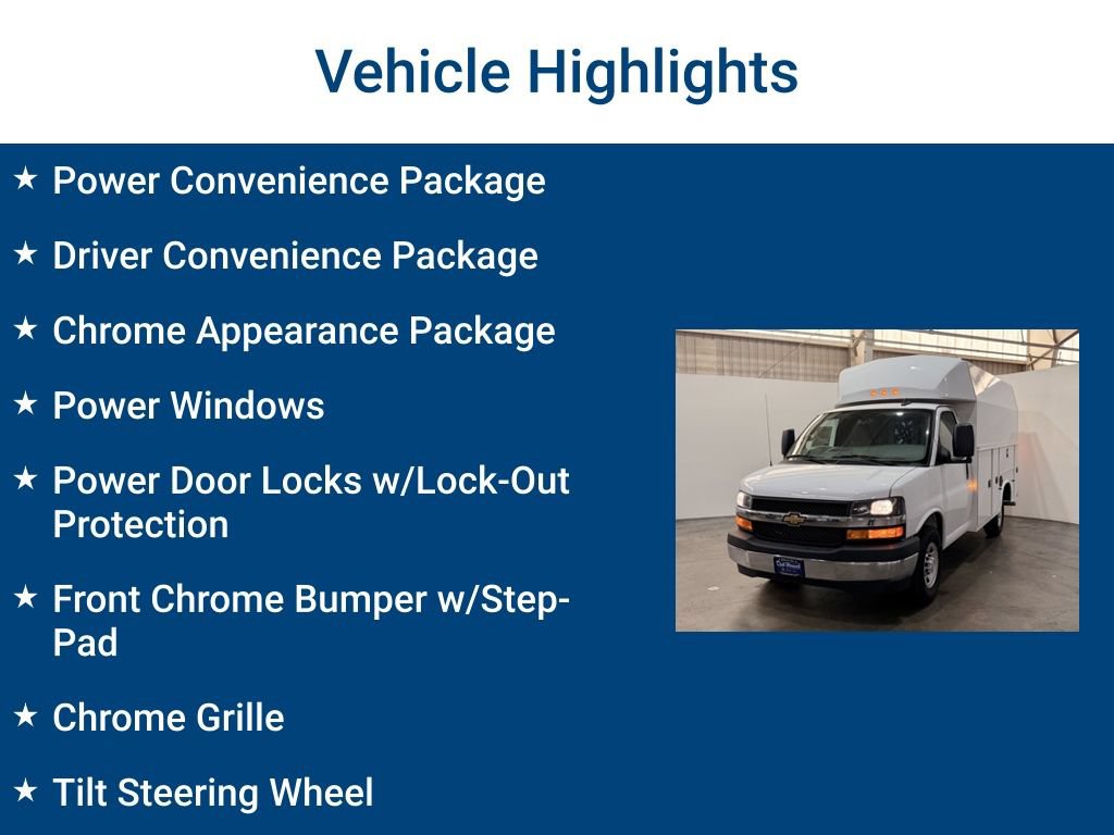 New 2025 Chevrolet Express 3500 w/ Power Convenience Package RWD image 3