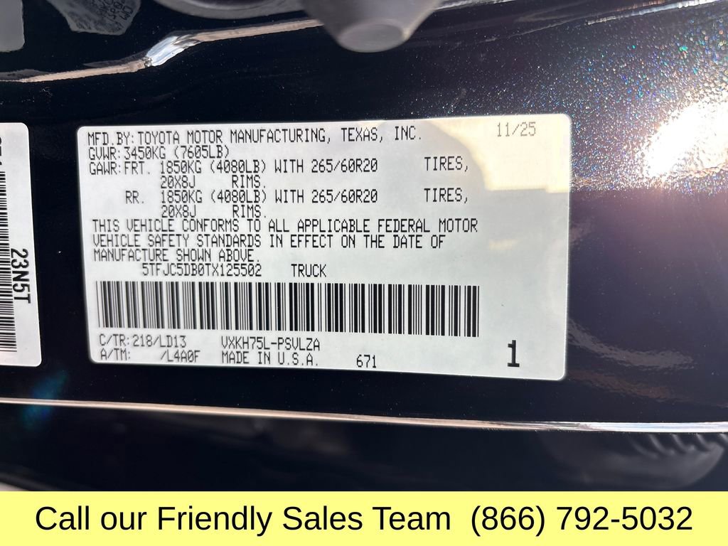 New 2026 Toyota Tundra Limited w/ Limited PVM Package image 21