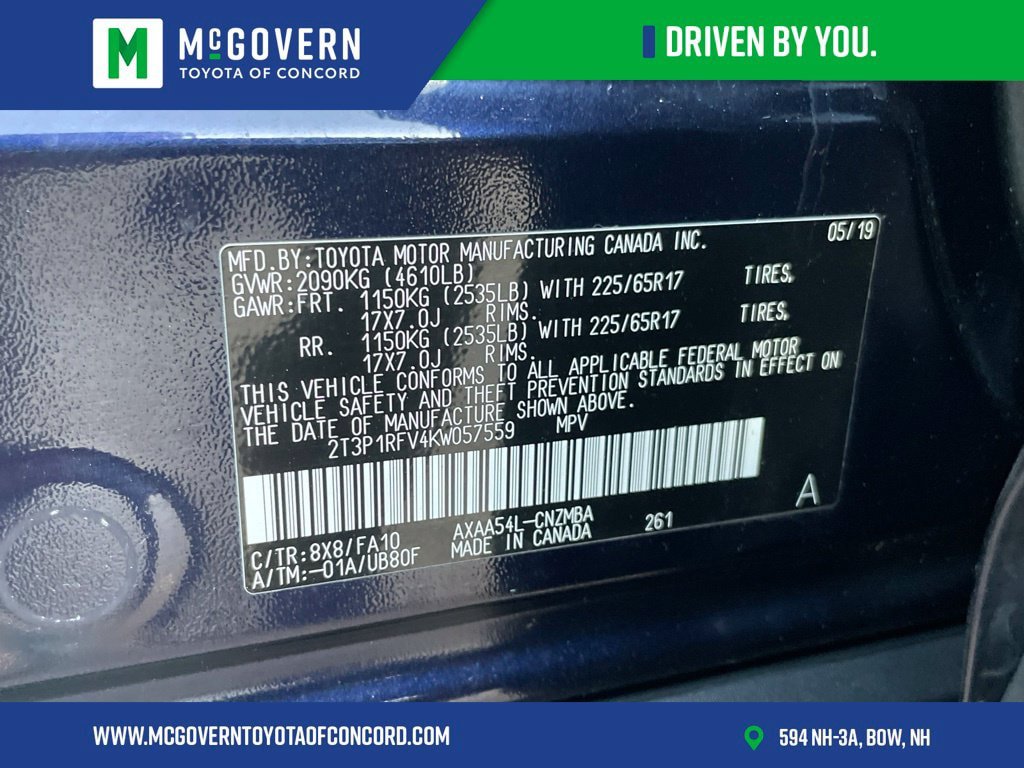 Used 2019 Toyota RAV4 XLE w/ Convenience Package AWD/4WD image 36