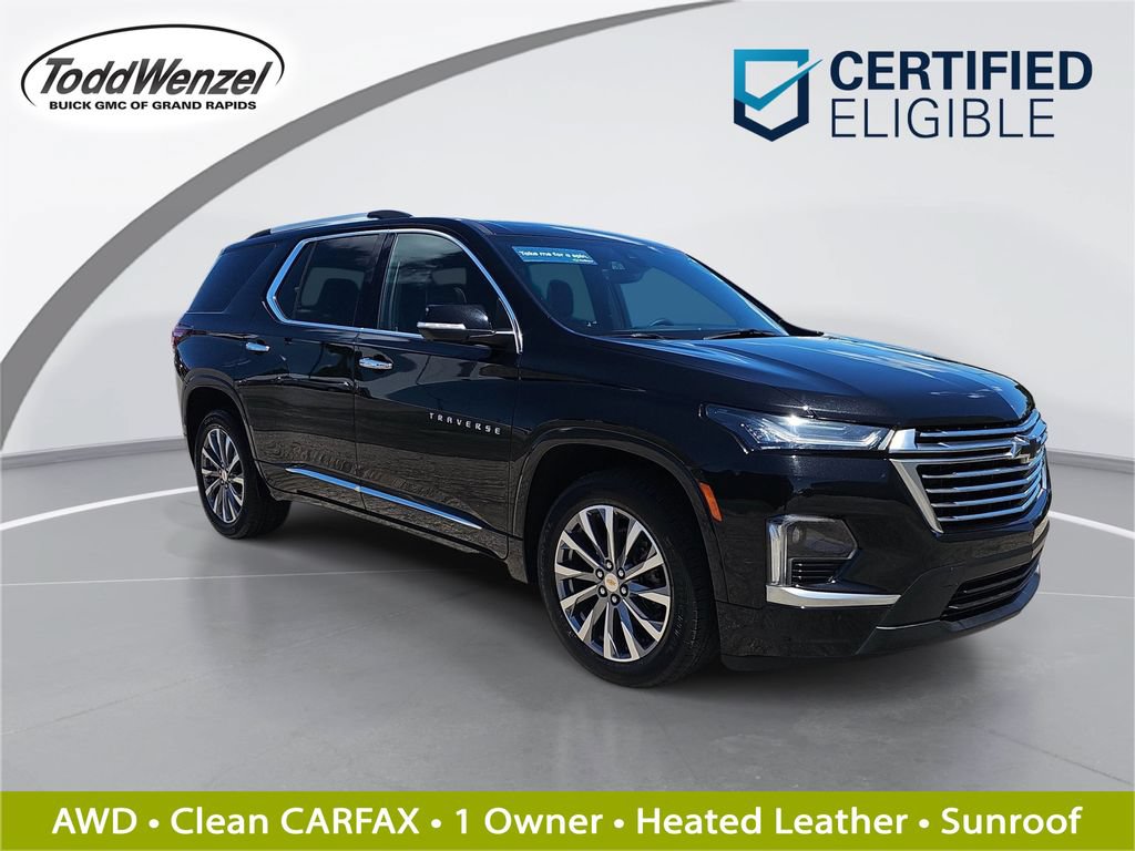 Certified 2023 Chevrolet Traverse Premier w/ LPO, Floor Liner Package AWD/4WD image 1