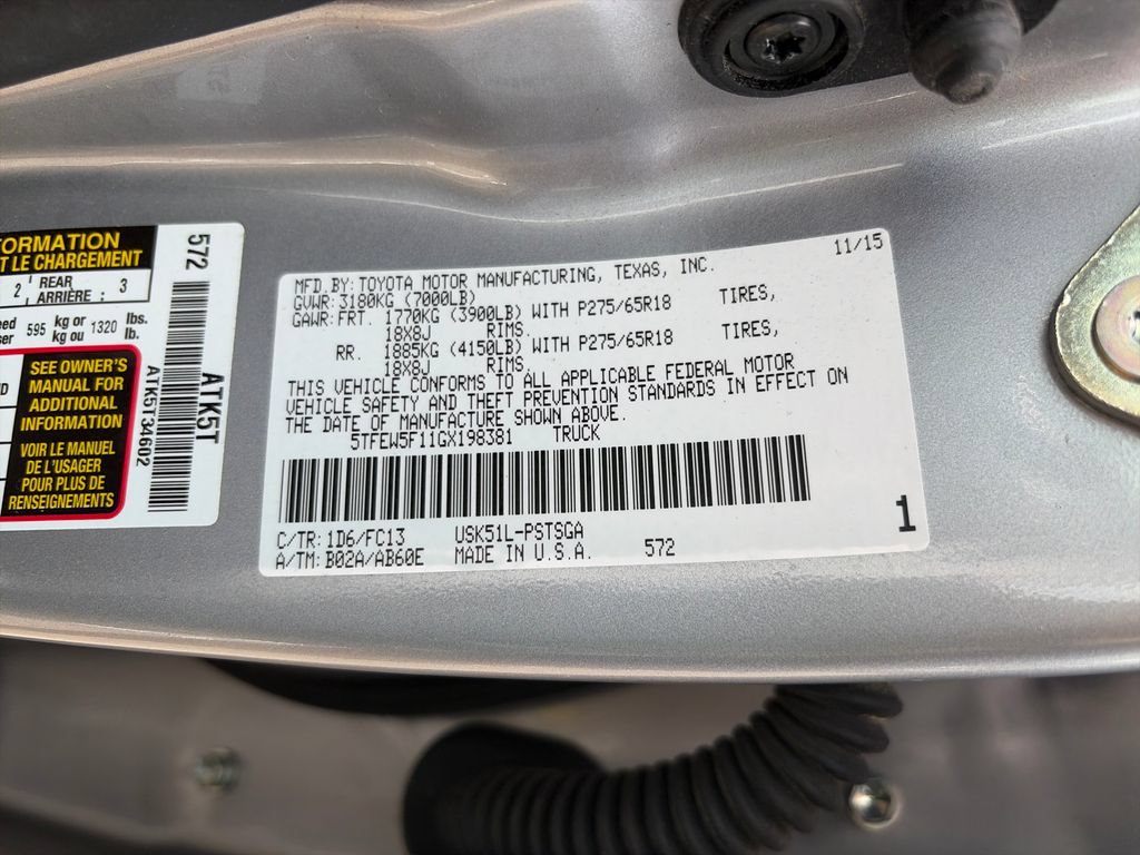 Used 2016 Toyota Tundra SR5 w/ SR5 Upgrade Package RWD image 29