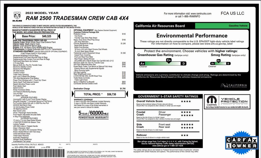 Used 2022 RAM 2500 Tradesman image 56