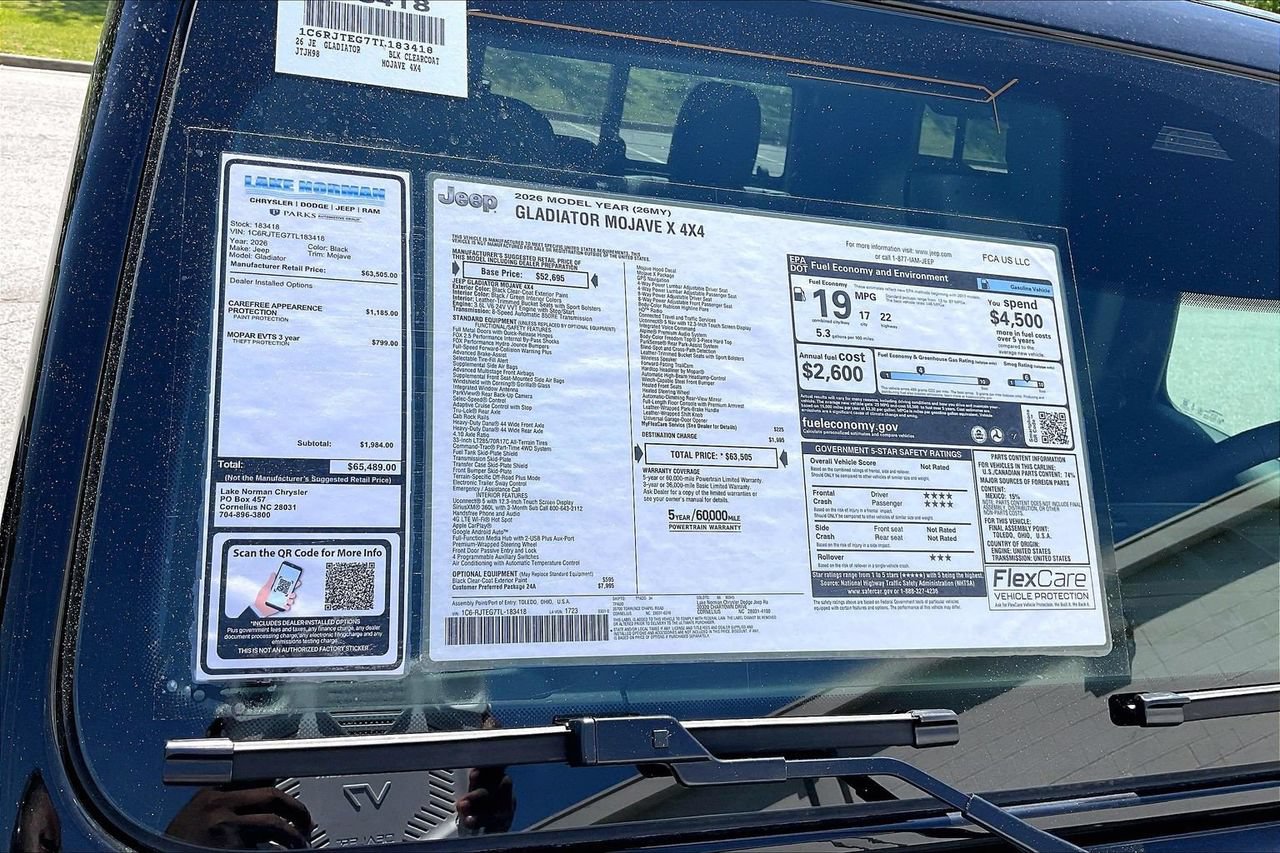 New 2026 Jeep Gladiator Mojave AWD/4WD image 37