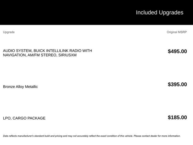 Used 2017 Buick Envision Essence w/ LPO, Cargo Package image 2