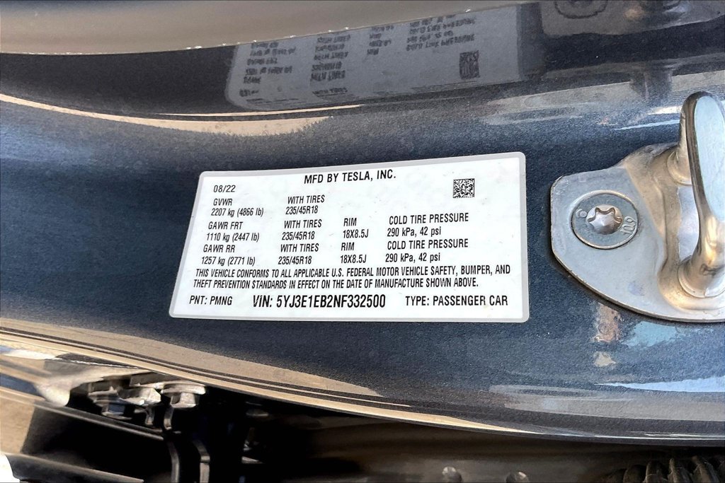 Used 2022 Tesla Model 3 Long Range AWD/4WD image 18