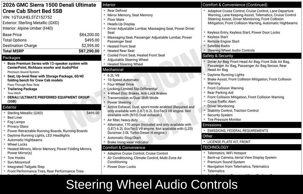 New 2026 GMC Sierra 1500 Denali Ultimate image 7
