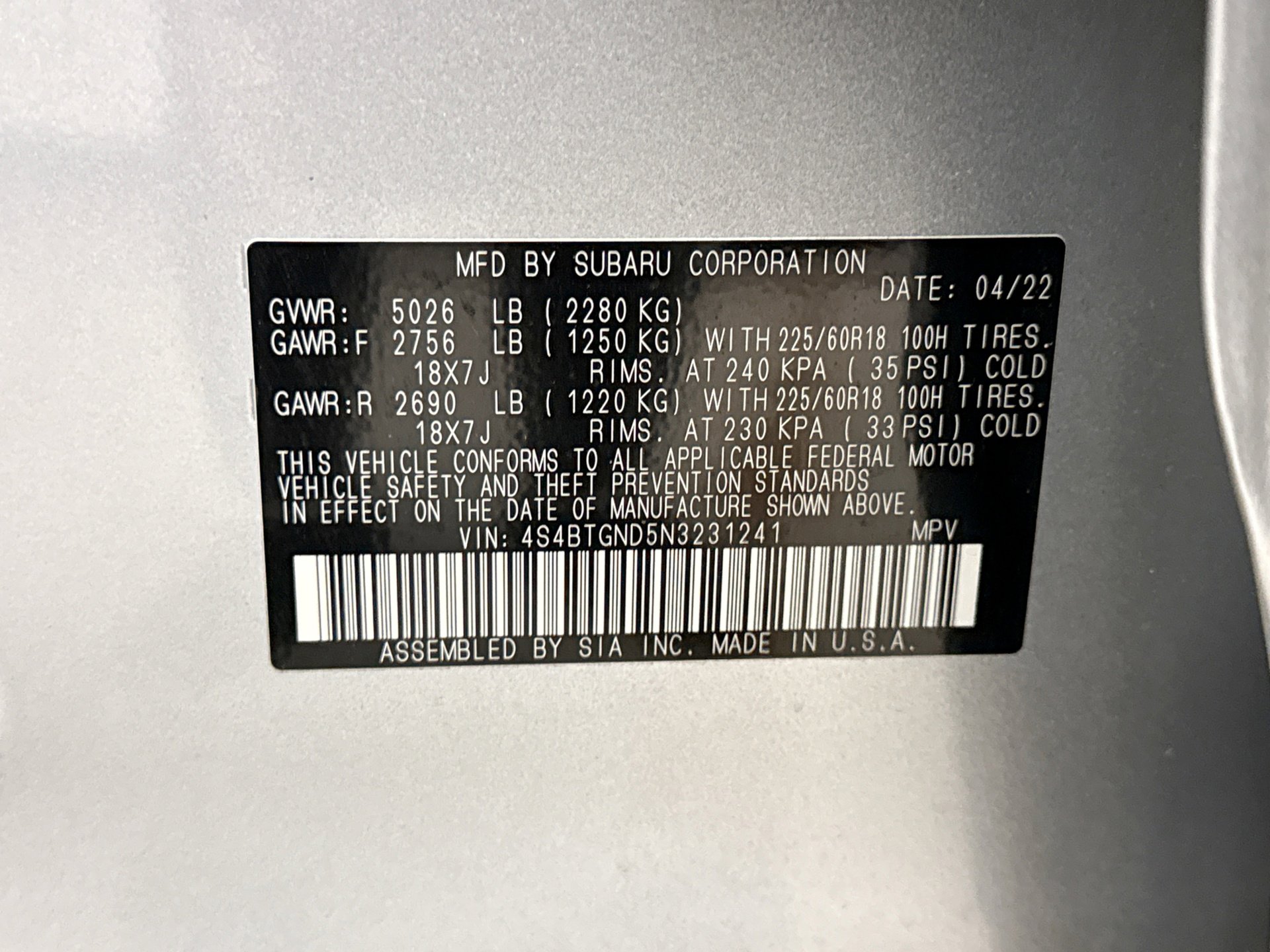 Used 2022 Subaru Outback Limited XT image 12