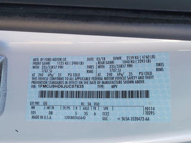 Used 2018 Ford Escape SEL AWD/4WD image 16